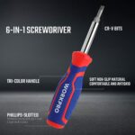 WORKPRO WP221046 6-IN-1 Profesyonel Çok Fonksiyonlu Değişken Uçlu Tornavida Seti - Görsel 4