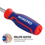 WORKPRO WP221046 6-IN-1 Profesyonel Çok Fonksiyonlu Değişken Uçlu Tornavida Seti - Görsel 5