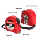 WORKPRO WP261003 5Mx19mm Beyaz Çelik Şerit Metre - Görsel 5