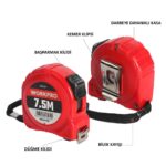 WORKPRO WP261004 7,5Mx25mm Beyaz Çelik Şerit Metre - Görsel 5