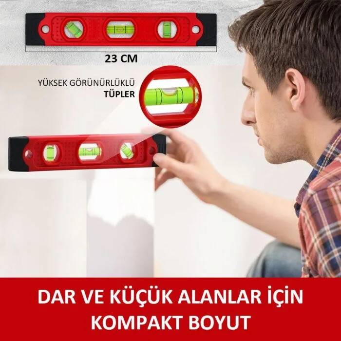 WORKPRO WP262026 225MM Manyetik Torpedo Su Terazisi - Görsel 8