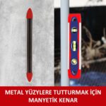 WORKPRO WP262027 225MM Manyetik Şoka Dayanıklı Torpedo Su Terazisi - Görsel 6
