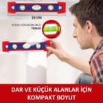 WORKPRO WP262027 225MM Manyetik Şoka Dayanıklı Torpedo Su Terazisi - Görsel 7