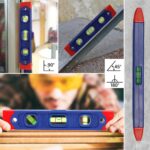 WORKPRO WP262038 225MM Manyetik Şoka Dayanıklı Torpedo Su Terazisi - Görsel 5