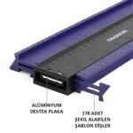 WORKPRO WP269001 250MM/10’’ Çok Fonksiyonlu Şekil Profil Kontur Ölçer - Görsel 6