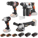 WORX WXKS5 WX354.9 + WX272.9 + WX380.9 + WX812.9 + WA3601 20V/2Ah Pro Kombo Set - Görsel 2