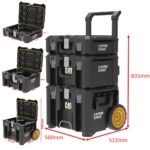 CAT DA41005 HYPER STACK Ağır Hizmet Tipi 3’Lü Tekerlekli Kilitli Takım Çantası Seti - Görsel 3