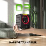 KOBB KBL90GTP 30 Metre Profesyonel Yatay ve Dikey Otomatik Hizalamalı Yeşil Çapraz Çizgi Lazer Distomat + Tripod - Görsel 5