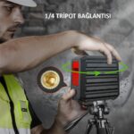 KOBB KBL90GTP 30 Metre Profesyonel Yatay ve Dikey Otomatik Hizalamalı Yeşil Çapraz Çizgi Lazer Distomat + Tripod - Görsel 6