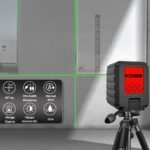 KOBB KBL90GTP 30 Metre Profesyonel Yatay ve Dikey Otomatik Hizalamalı Yeşil Çapraz Çizgi Lazer Distomat + Tripod - Görsel 8