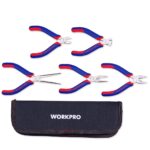 WORKPRO WP201015 CR-V 5 Parça Elektronikçi Profesyonel Mini Pense Seti + Bez Taşıma Çantası - Görsel 5