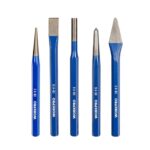 WORKPRO WP201303 5 Parça CR-V Profesyonel Noktalama ve Keski Seti