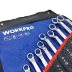 WORKPRO WP202510 6-32mm 12 Parça CR-V Profesyonel İki Ağızlı Yıldız Anahtar Takımı + Bez Taşıma Kılıfı - Görsel 3