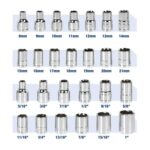 WORKPRO WP202525 30 Parça 1/2’’ CR-V Metrik/İnç Profesyonel Lokma Takımı - Görsel 4