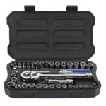 WORKPRO WP202536 39 Parça 3/8’’ 1/4’’ CR-V Metrik/İnç Profesyonel Lokma Takımı - Görsel 2