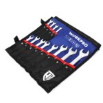 WORKPRO WP202576 6-22mm 12 Parça CR-V Profesyonel Kombine Anahtar Takımı + Bez Taşıma Kılıfı - Görsel 2