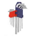 WORKPRO WP222004 9 Parça CR-V Uzun Boy Metrik Profesyonel Allen Anahtar Takımı - Görsel 2