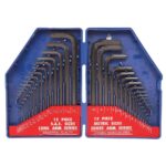 WORKPRO WP222018 30 Parça Uzun Boy CR-V Metrik/İnç Profesyonel Allen Anahtar Takımı - Görsel 2