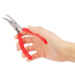 WORKPRO WP231039 145MM Elektronikçi Mini Eğri Kargaburnu Pense - Görsel 3