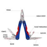 WORKPRO WP382017 12 IN 1 Çok Fonksiyonlu Profesyonel Mini Pense Seti + Taşıma Kılıfı - Görsel 2