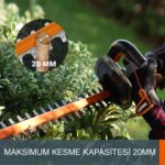 WORX WG264E 20Volt 2.0Ah 56CM Profesyonel Çit Budama - Görsel 10