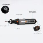 WORX WX106 8Volt Kalem Tipi Devir Ayarlı Profesyonel Gravür Makinesi + 21 Parça Aksesuar - Görsel 10