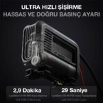NOCO AIR15 12Volt 80 PSI Ayarlanabilir Dijital Basınç Göstergeli Profesyonel Lastik Şişirme Pompası - Görsel 3