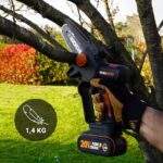WORX WG325E 20Volt 2.0Ah Li-ion 12CM Profesyonel Şarjlı Kömürsüz Zincirli Testere - Görsel 4