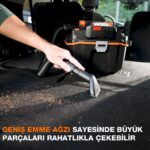 WORX WX031.9 20Volt 200W/16Kpa Li-ion Kömürsüz Flexi Esnek Hortumlu Islak/Kuru Süpürge & Üfleme (Akü Dahil Değildir) - Görsel 7