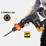 CAT DX2010 1200Watt 15 Joule Profesyonel SDS MAX 6Kg Kırıcı - Görsel 9