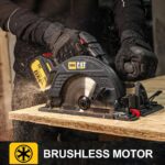 CAT DX53 18Volt 4.0Ah 185mm Kömürsüz Profesyonel Daire Testere - Görsel 5