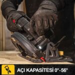 CAT DX53 18Volt 4.0Ah 185mm Kömürsüz Profesyonel Daire Testere - Görsel 7