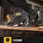 CAT DX53 18Volt 4.0Ah 185mm Kömürsüz Profesyonel Daire Testere - Görsel 10