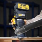 CAT DX82B 18Volt Şarjlı Kömürsüz 6mm Devir Ayarlı Profesyonel Avuç İçi El Frezesi Formika Tıraşlama (Akü Dahil Değildir) - Görsel 9