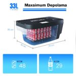 Acopower T35 12/24Volt 33Litre Tesla Model Y ile Uyumlu Kompresörlü Outdoor Oto Buzdolabı - Görsel 5