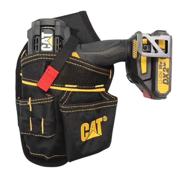 CAT DA980565 Şarjlı Matkap İçin Kemer Askılı Ağır Hizmet Bel Alet Çantası - Görsel 2