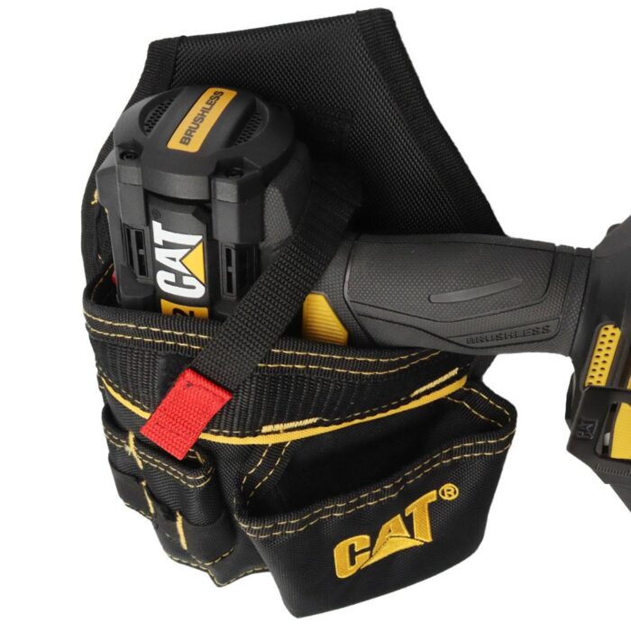 CAT DA980565 Şarjlı Matkap İçin Kemer Askılı Ağır Hizmet Bel Alet Çantası - Görsel 6
