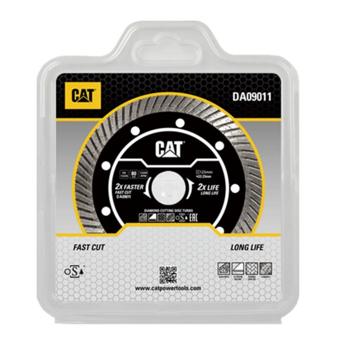 CAT DA09011 115mm Profesyonel Beton, Tuğla, Parke Taşı Elmas Kesme Diski (Turbo Kanallı Kenar) - Görsel 2