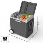 Coolist CLK65W 12/24Volt 220Volt 65 Litre Çift Bölmeli Tekerlekli Outdoor Kompresörlü Oto Buzdolabı/Dondurucu - Görsel 2