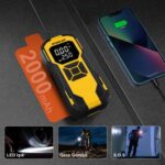 STANLEY SXIF0101 12V / Şarjlı Li-ion 150 PSI Dijital Göstergeli Akıllı Lastik Şişirme Pompası+Powerbank+SOS+Led Lamba - Görsel 5