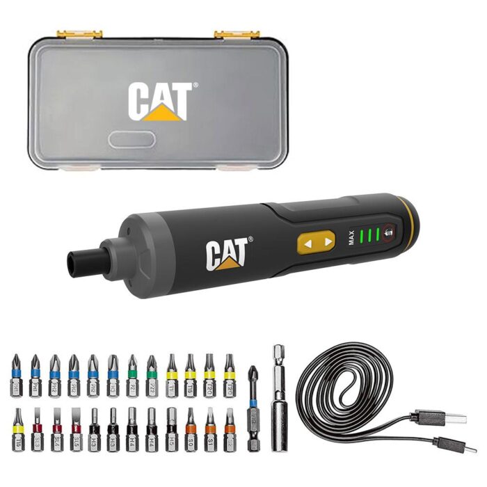 CAT DX1110 3.6Volt/1.5Ah. Li-ion Akıllı Şarjlı Tornavida + 26 adet Bits Uç - Görsel 1