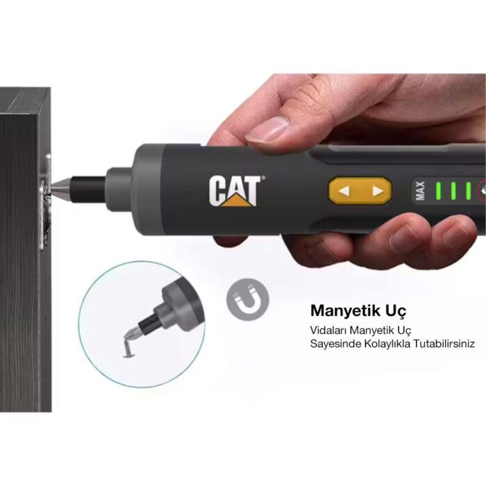 CAT DX1110 3.6Volt/1.5Ah. Li-ion Akıllı Şarjlı Tornavida + 26 adet Bits Uç - Görsel 7