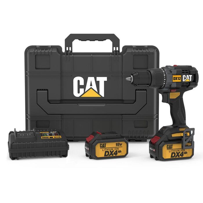 CAT DX12.2 18Volt/4.0Ah Li-ion Çift Akülü Kömürsüz Profesyonel Şarjlı Darbeli Matkap - Görsel 1