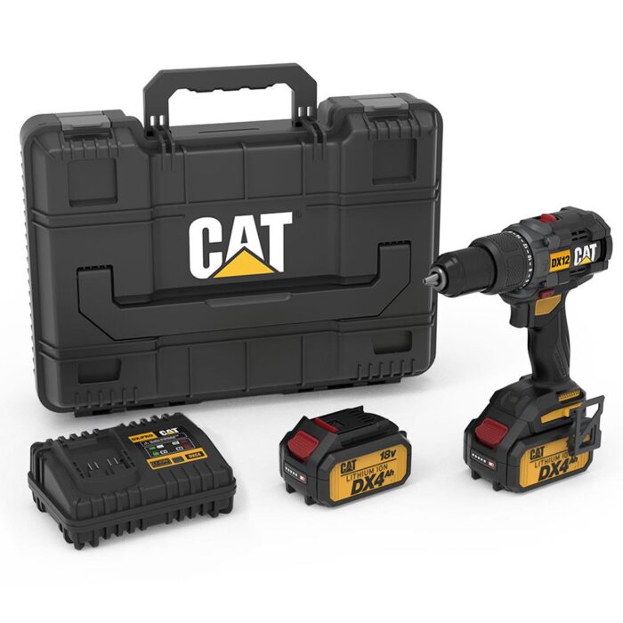 CAT DX12.2 18Volt/4.0Ah Li-ion Çift Akülü Kömürsüz Profesyonel Şarjlı Darbeli Matkap - Görsel 2