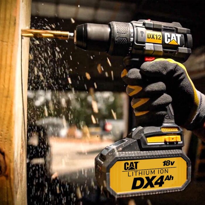CAT DX12.2 18Volt/4.0Ah Li-ion Çift Akülü Kömürsüz Profesyonel Şarjlı Darbeli Matkap - Görsel 4