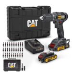 CAT DX155.1SET 18Volt/2.0Ah Li-ion Çift Akülü Profesyonel Şarjlı Darbeli Matkap + DA01901 32 Parça Vidalama Uç Seti - Görsel 2