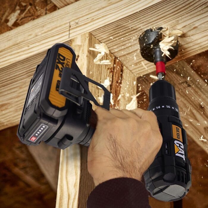 CAT DX155.1SET 18Volt/2.0Ah Li-ion Çift Akülü Profesyonel Şarjlı Darbeli Matkap + DA01901 32 Parça Vidalama Uç Seti - Görsel 6