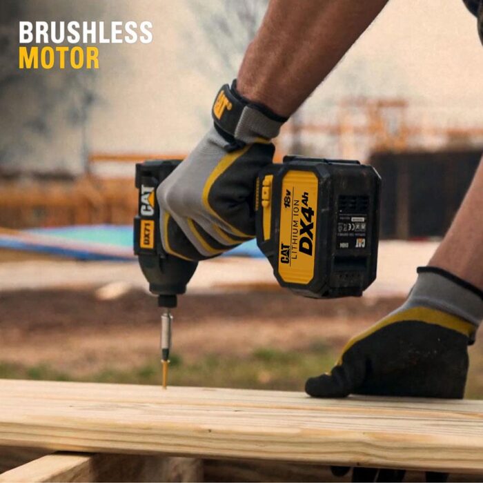 CAT DX71.2 18Volt 4.0Ah Li-ion Çift Akülü 215Nm Kömürsüz Profesyonel Şarjlı Darbeli Tornavida - Görsel 8
