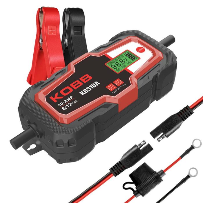 KOBB KBS10A 6/12V 200A Dijital Akü Şarj / Akü Bakım / Desülfatör ve Power Supply - Görsel 1