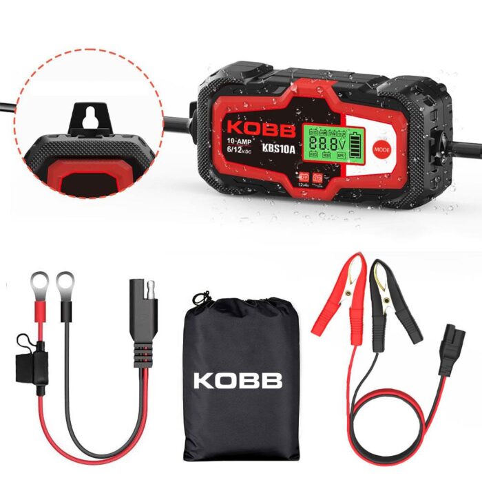 KOBB KBS10A 6/12V 200A Dijital Akü Şarj / Akü Bakım / Desülfatör ve Power Supply - Görsel 2